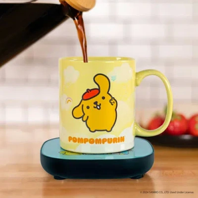 Uncanny Brands Hello Kitty And Friends Pompompurin Mug Warmer With Mug In Yellow