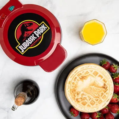 Uncanny Brands Jurassic Park Round Waffle Maker In Multi