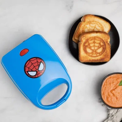 Uncanny Brands Marvel Spider-man Single Grilled Cheese Maker In Blue