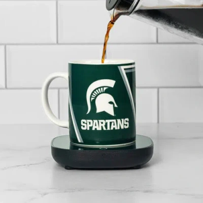 Uncanny Brands Michigan State Spartans Mug Warmer With Mug In Green
