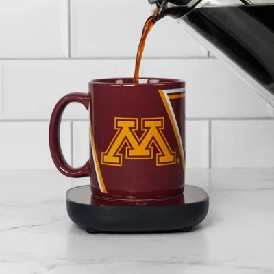 Uncanny Brands Minnesota Golden Gophers Mug Warmer With Mug In Brown