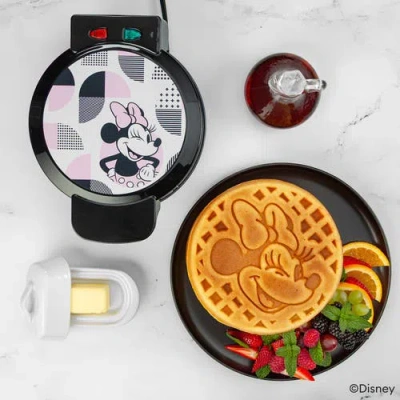 Uncanny Brands Minnie Mouse Waffle Maker In Black