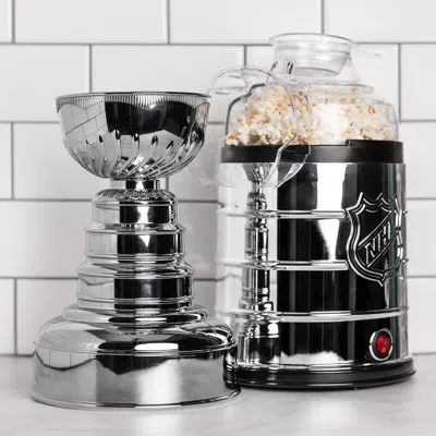 Uncanny Brands National Hockey League Stanley Cup Hot Air Popcorn Maker In Silver