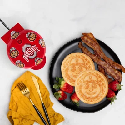 Uncanny Brands Ohio State Buckeyes Mini Waffle Maker In Multi