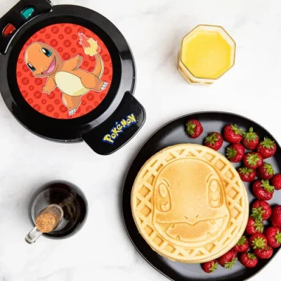 Uncanny Brands Pokemon Charmander Round Waffle Maker In Black