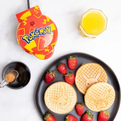 Uncanny Brands Pokemon Pikachu Mini Waffle Maker In Multi