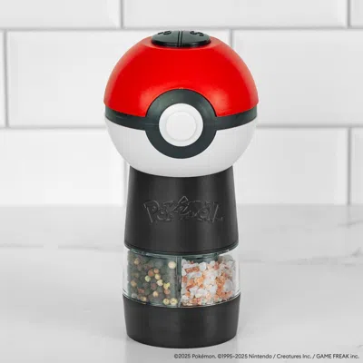 Uncanny Brands Pokemon Pokeball Salt & Pepper Mill Grinder In Red