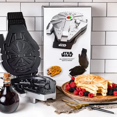 Uncanny Brands Star Wars Deluxe Millennium Falcon Waffle Maker In Black