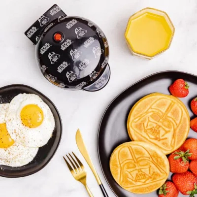 Uncanny Brands Star Wars Mini Darth Vader Waffle Maker In Black