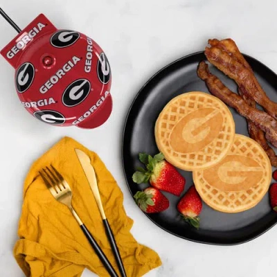 Uncanny Brands University Of Georgia Bulldogs Mini Waffle Maker In Multi