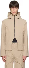Uncertain Factor Beige Atomic Domination Jacket In Island Fossil