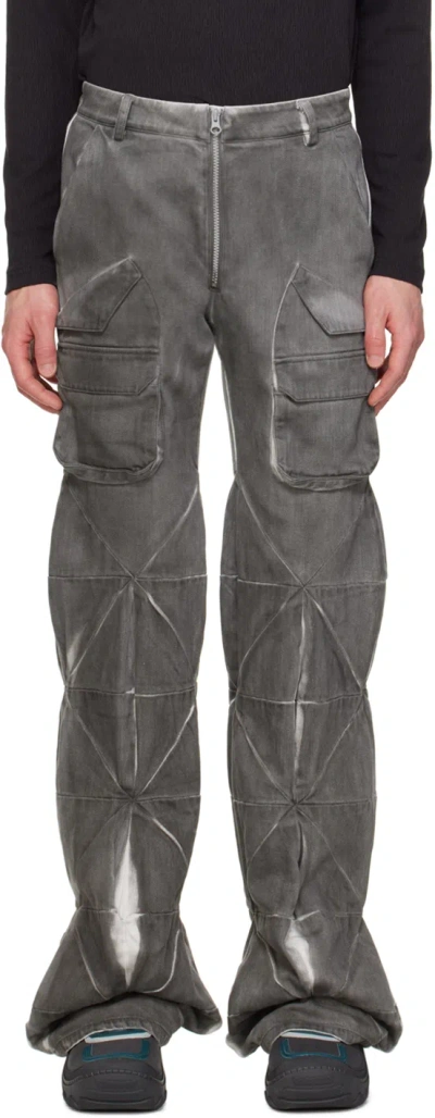 Uncertain Factor Gray Dustman Particle Storm Cargo Pants In Vulcan