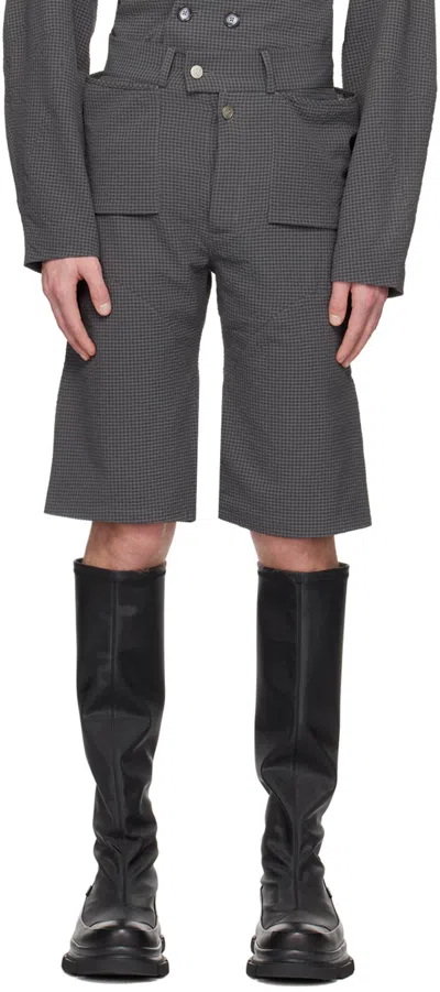 Uncertain Factor Gray Wilderness Exploration Shorts In Grey