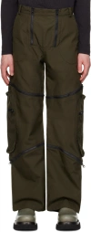 Uncertain Factor Green Ragil Cargo Pants In Forest Night