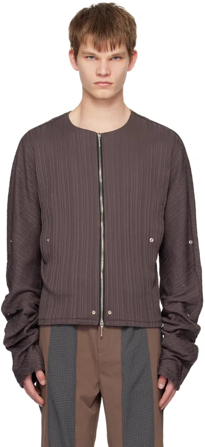 Uncertain Factor Purple Vertigo No. 1 Cardigan In Violet