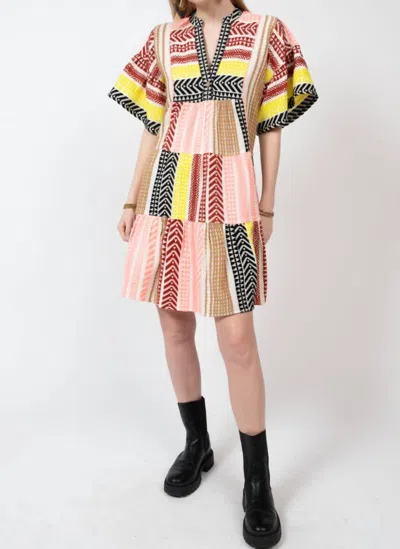 Uncle Frank Aztec Print Dress In Multi