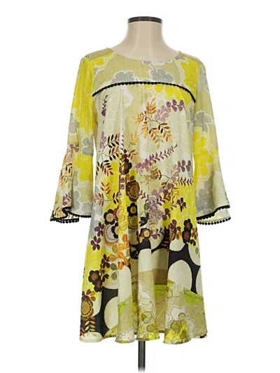 Pre-owned Uncle Frank Casual Dress In Yellow