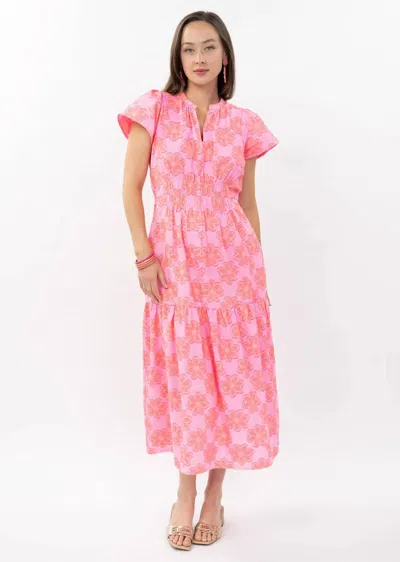 Uncle Frank Clip Daisy Dress In Pink