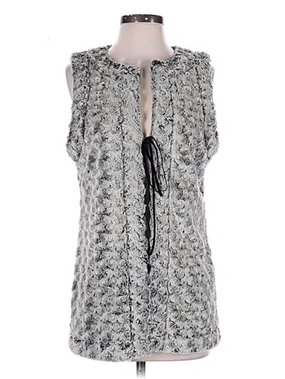 Pre-owned Uncle Frank Faux Fur Vest In Gray