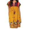 Uncle Frank Fiesta On The Border Dress In Mustard In Yellow