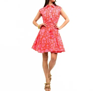 Uncle Frank Swing Mini Dress In Red