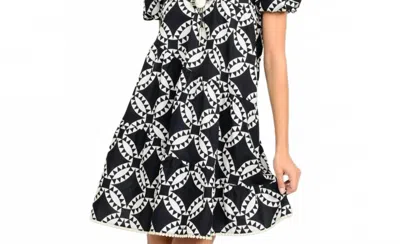 Uncle Frank The Urban Mosaic Swing Dress In Black