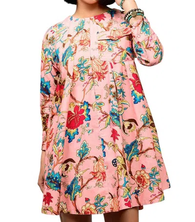 Uncle Frank Tuck And Swing Dress In Pink