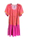 Uncle Frank Women's Summer Lovin' Dress In Pink/orange In Multi