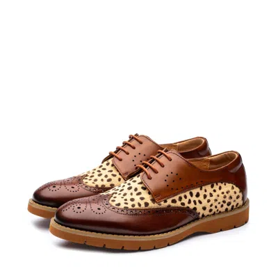 Uncle Paul Women's Brown Mathilda Tan Leather Upper Shoe