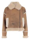 Uncommon Faux-fur Side-zip Jacket In Brown