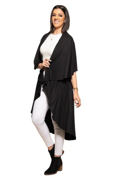Uncommon Goods 10-in-1 Convertible Shawl In Black