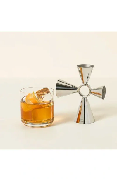 Uncommon Goods 4-way Cocktail Jigger In Silver