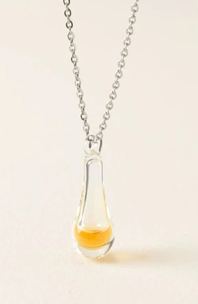 Uncommon Goods A Life's Work Honeybee Necklace By Shir Glassworks In Metallic