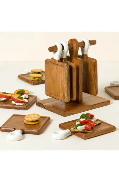 Uncommon Goods Appetizer Boards With Stand In Multi