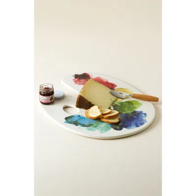 Uncommon Goods Artist Palette Serving Board In Multi