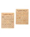 Uncommon Goods Baseball Bingo Set Of 2 By Woodtech - Suitable For All Ages In Multi