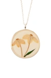 Uncommon Goods Birth Flower Necklace