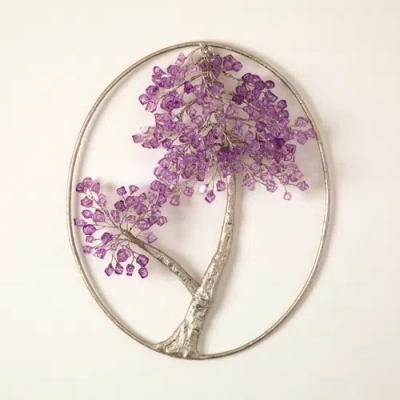 Uncommon Goods Birth Month Tree Of Well-being Art In Purple