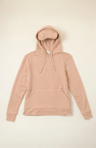 Uncommon Goods Built-in Sleep Mask Travel Hoodie By Pond Los Angeles In Neutral
