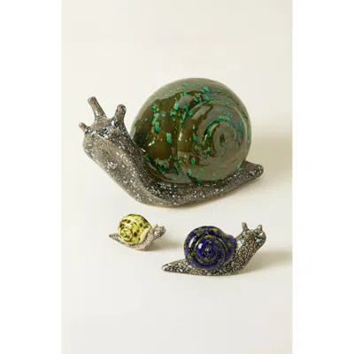 Uncommon Goods Ceramic Garden Snail By Goose And Company Ltd In Multi