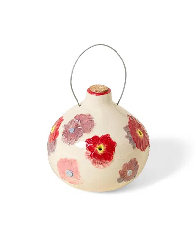 Uncommon Goods Ceramic Hummingbird Feeder In Multi