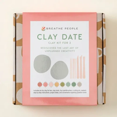 Uncommon Goods Clay Date & Conversation Diy Kit For 2 By Breathe People In Pink