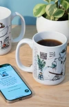 Uncommon Goods Daily Life Hack Interactive Qr Mug In Multi