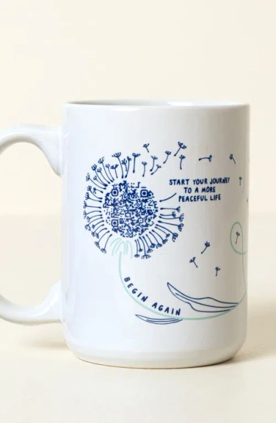Uncommon Goods Daily Mindfulness Interactive Qr Mug In Multi