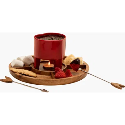 Uncommon Goods Date Night Fondue Set In Red