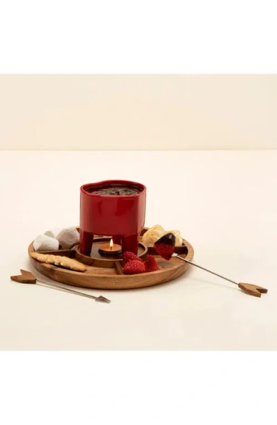 Uncommon Goods Date Night Fondue Set In Red