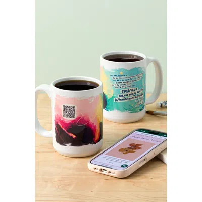 Uncommon Goods Embrace Each Day Morgan Harper Nichols Qr Mug In Multi