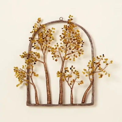 Uncommon Goods Family Forest Art In Gold