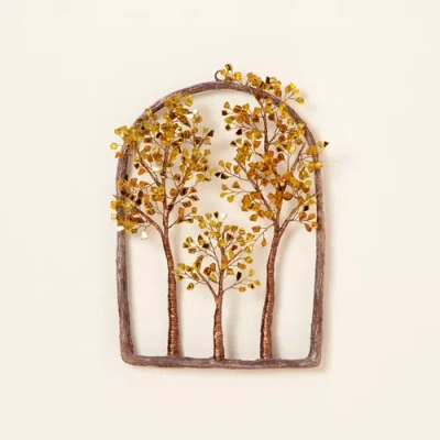 Uncommon Goods Family Forest Art In Gold