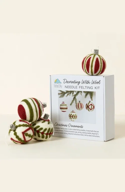 Uncommon Goods Festive Ornaments Beginner Needle Felting Kit